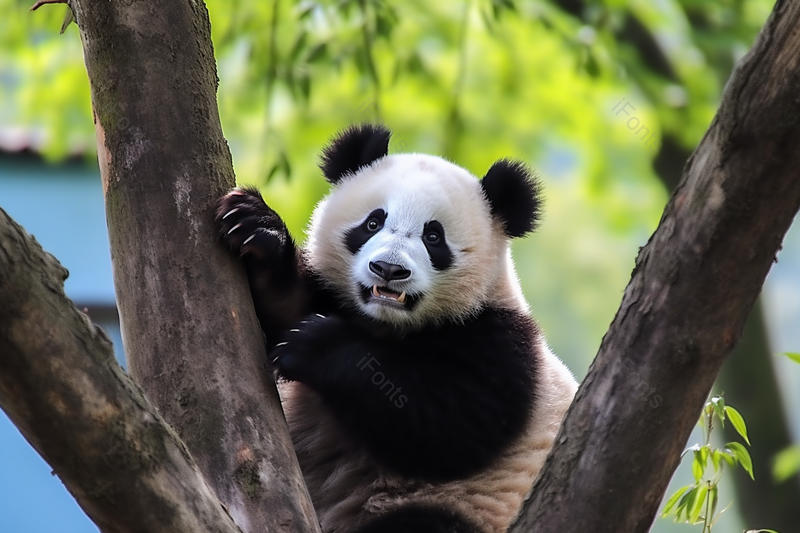 广告设计素材元素在树上的大熊猫,高清,摄影图,摄影图片,图片大全,摄影图免费下载